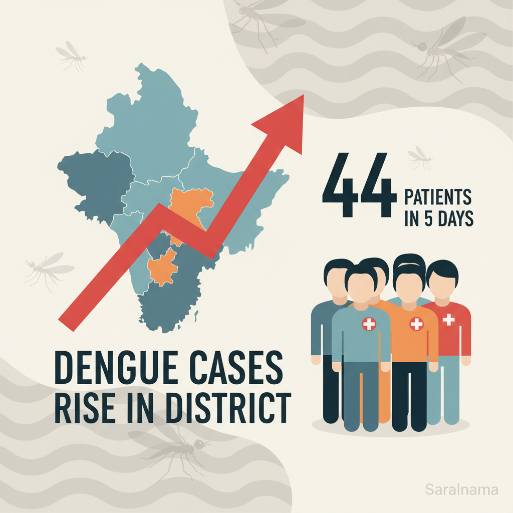 Dengue Cases Rise in District: 44 Patients in 5 Days