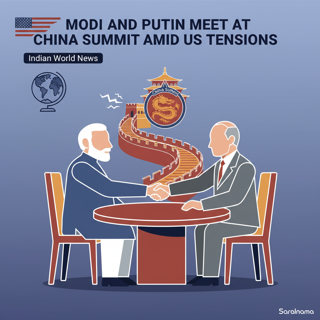 Modi and Putin Meet at China Summit Amid US Tensions