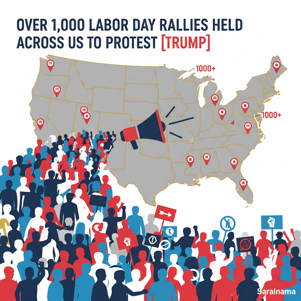 Over 1,000 Labor Day Rallies Held Across US to Protest Trump