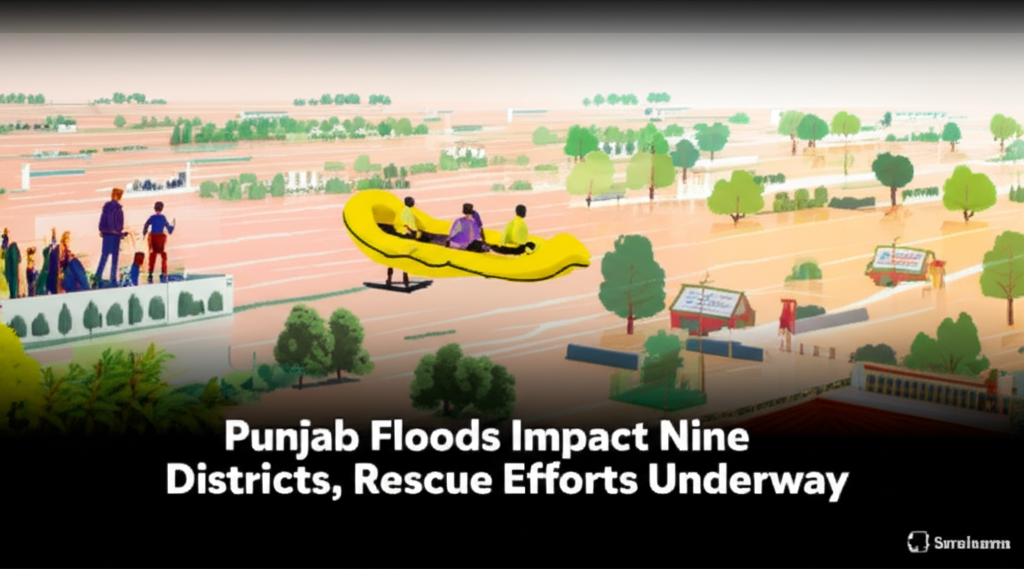 Punjab Floods Impact Nine Districts, Rescue Efforts Underway