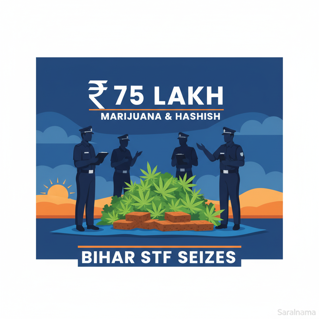 Bihar STF Seizes ₹75 Lakh Worth of Marijuana and Hashish