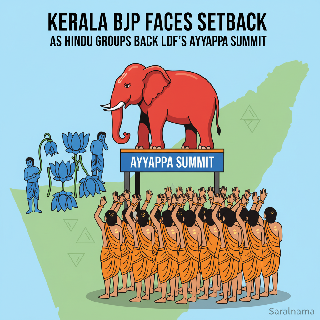 Kerala BJP Faces Setback as Hindu Groups Back LDF's Ayyappa Summit