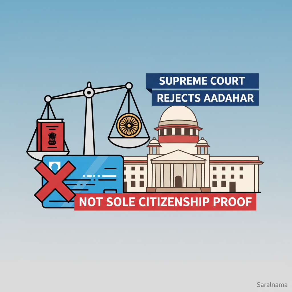 Supreme Court Rejects Aadhaar as Sole Citizenship Proof