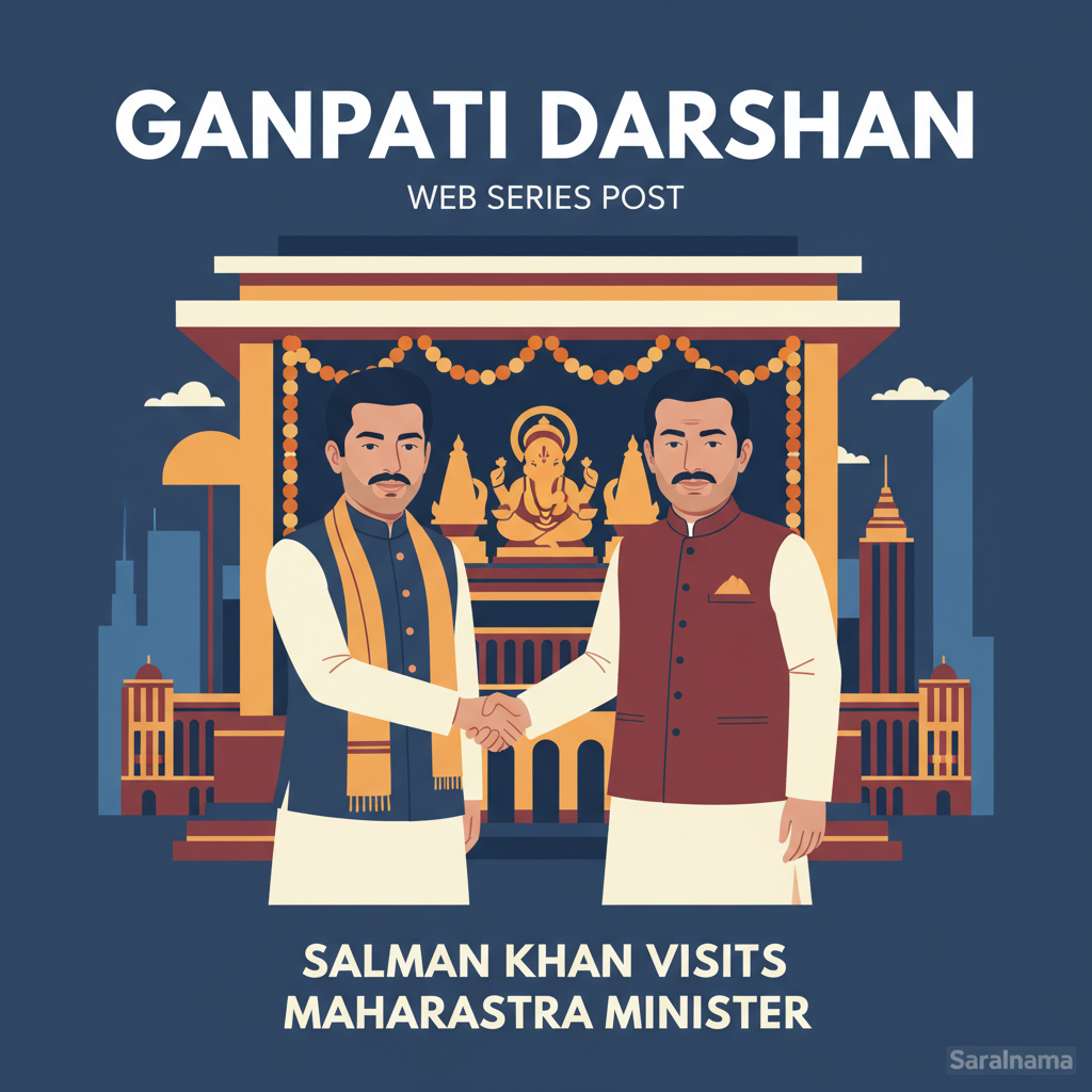 Salman Khan Visits Maharashtra Minister for Ganpati Darshan