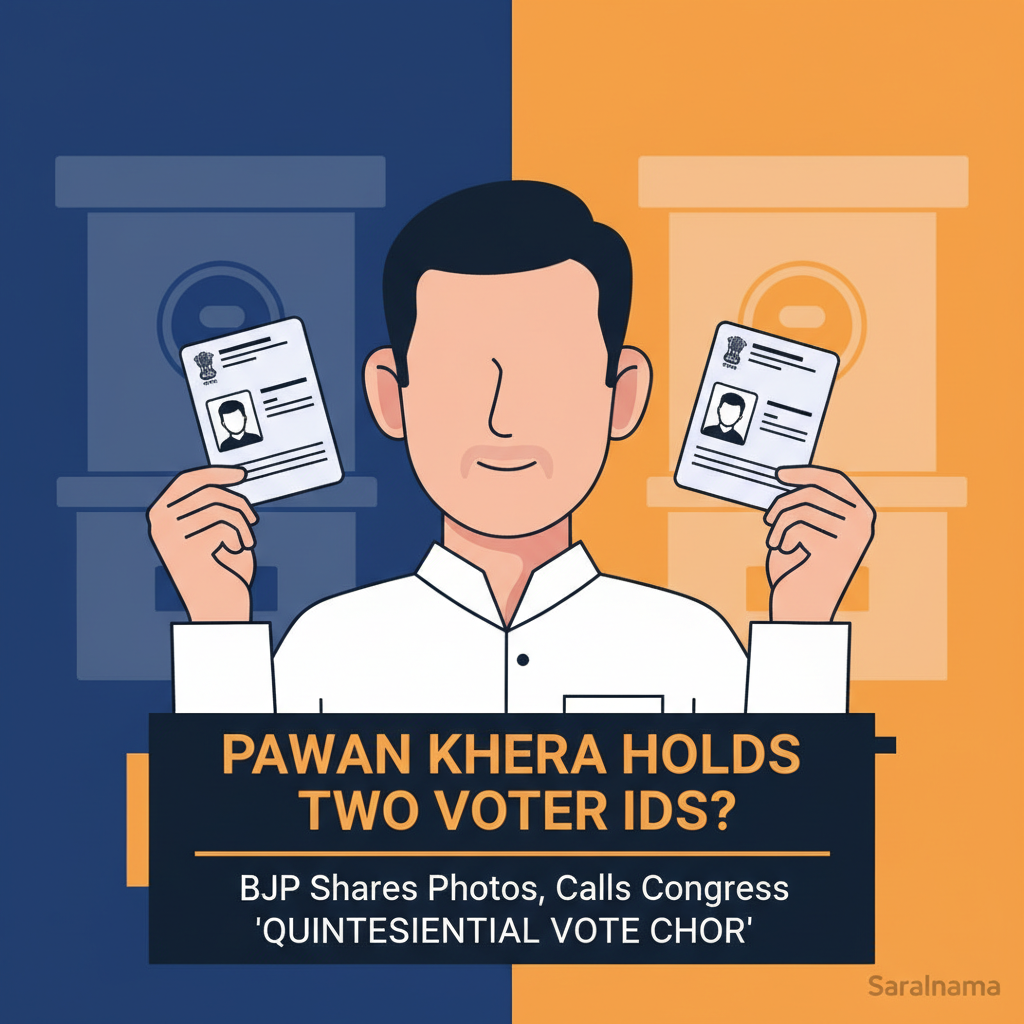 Pawan Khera Holds Two Voter IDs? BJP Shares Photos, Calls Congress 'Quintessential Vote Chor'
