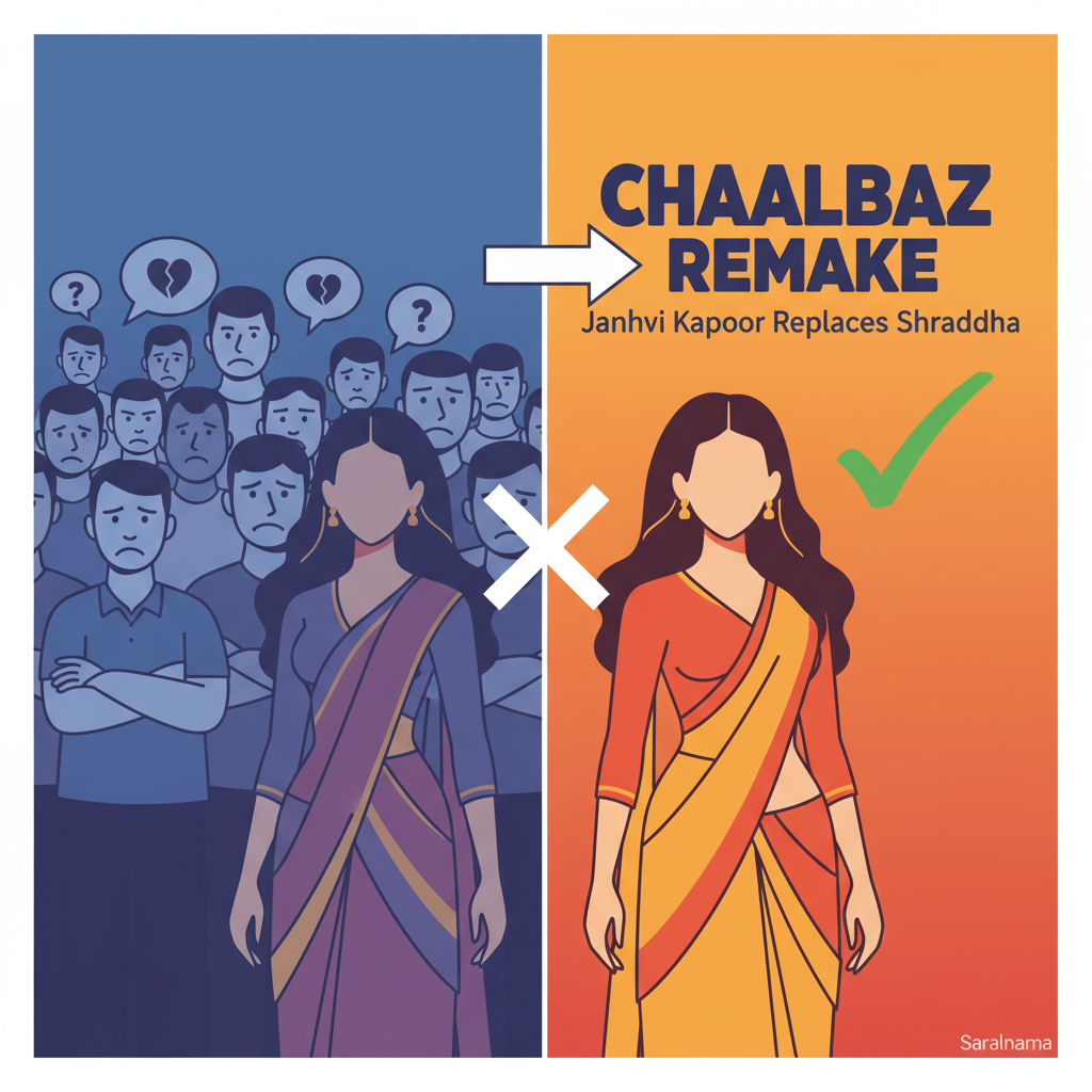 Fans Unhappy as Janhvi Kapoor Replaces Shraddha in Chaalbaaz Remake