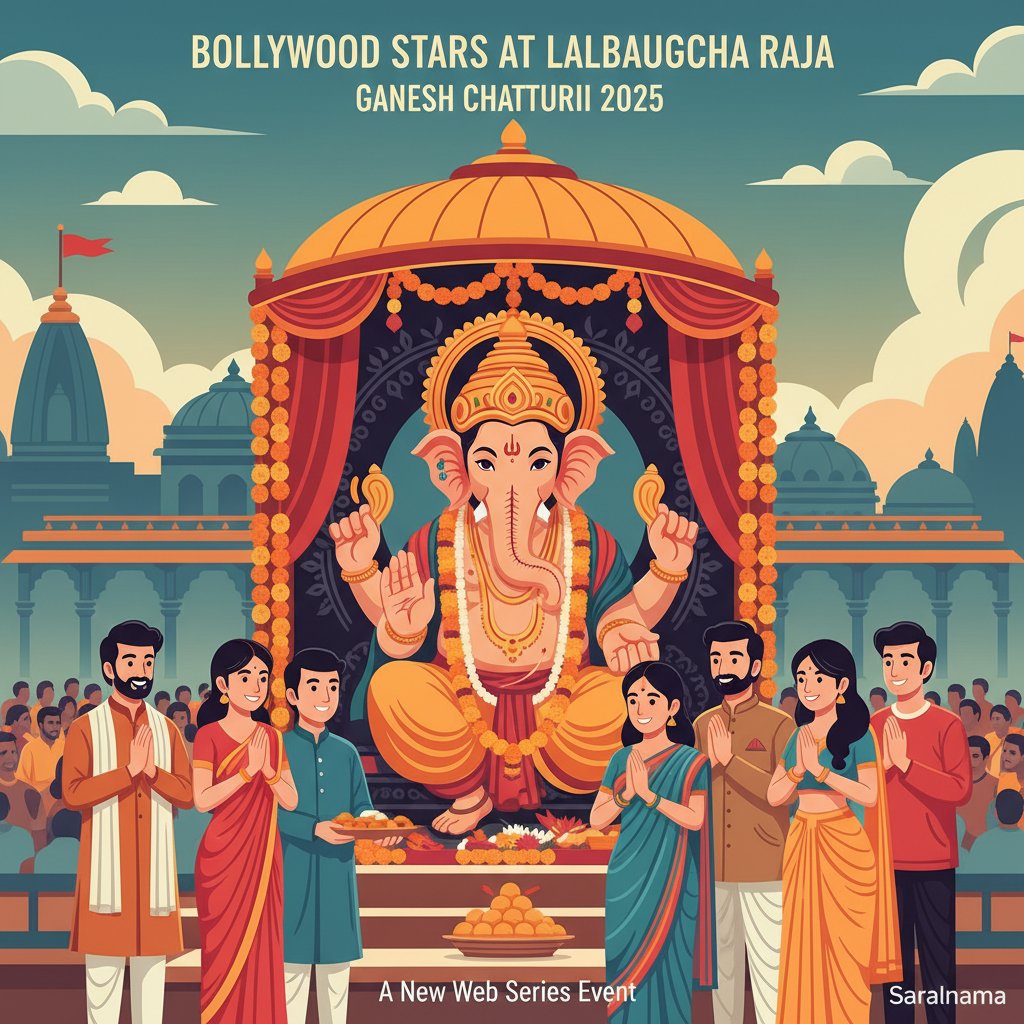 Bollywood Stars Visit Lalbaugcha Raja for Ganesh Chaturthi 2025