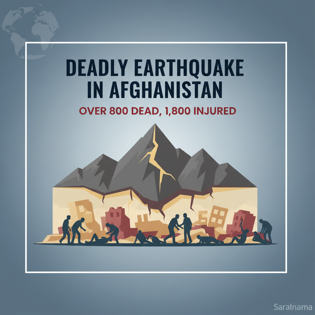 Deadly Earthquake in Afghanistan: Over 800 Dead, 1,800 Injured