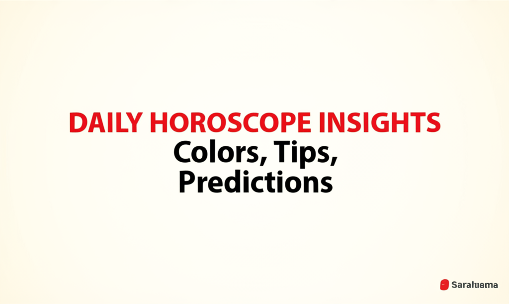 Daily Horoscope Insights: Colors, Tips, and Predictions