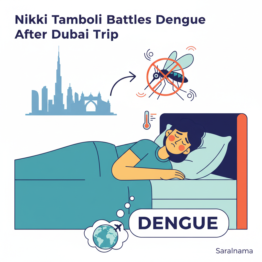 Nikki Tamboli Battles Dengue After Dubai Trip