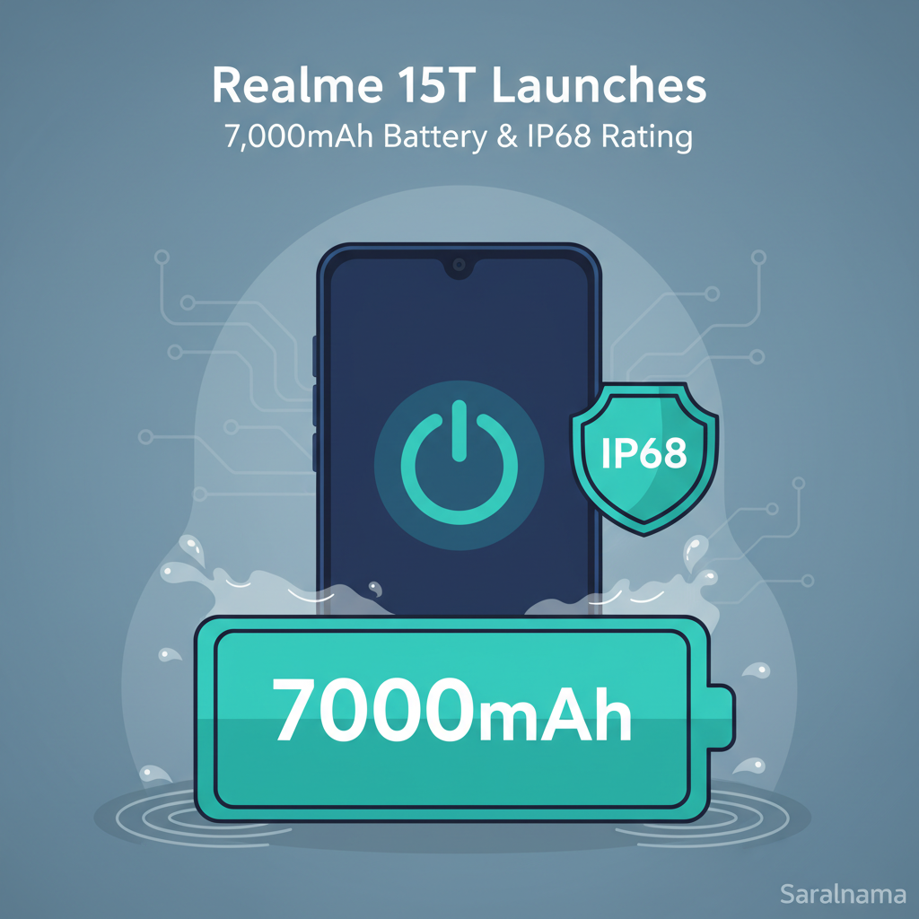 Realme 15T Launches with 7,000mAh Battery and IP68 Rating