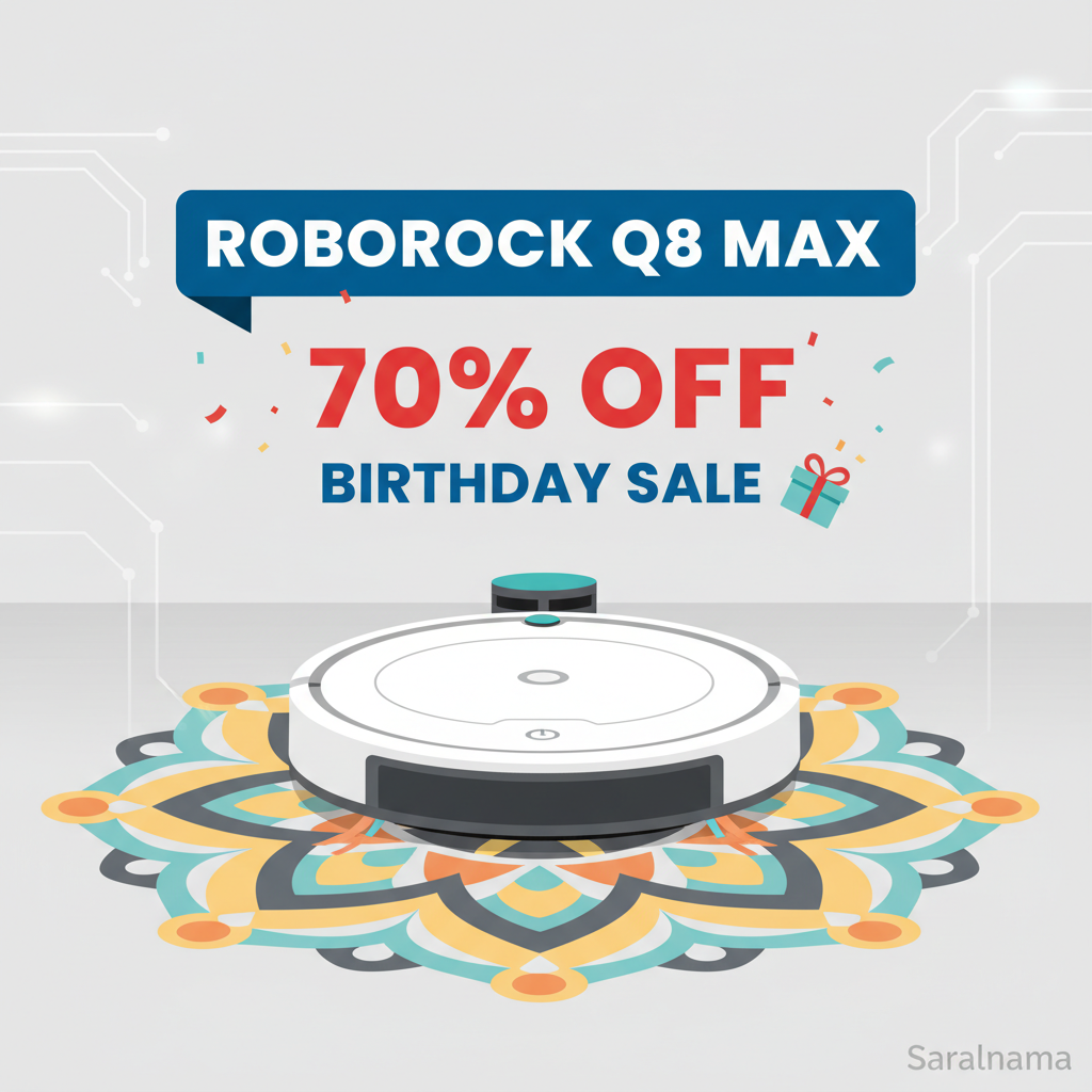 Roborock Q8 Max Robot Vacuum Now 70% Off in Birthday Sale