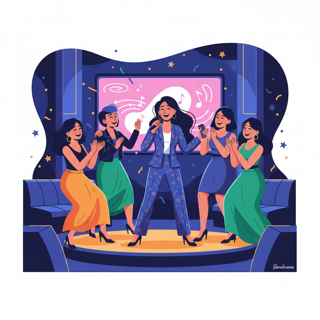 Aneet Padda enjoys karaoke night as she reunites with her Bad Girls Don