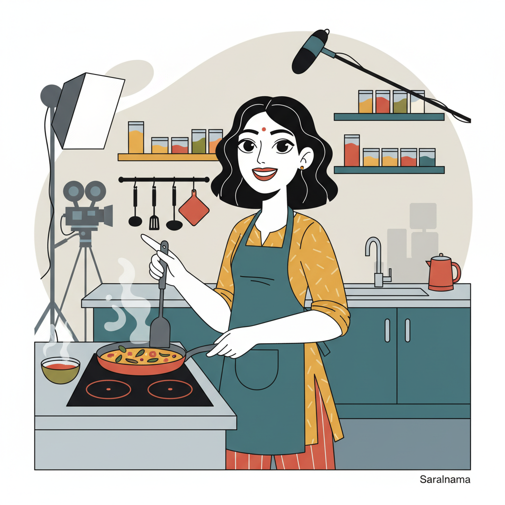 Actor Sobhita Dhulipala Shows Off Cooking Skills on Set