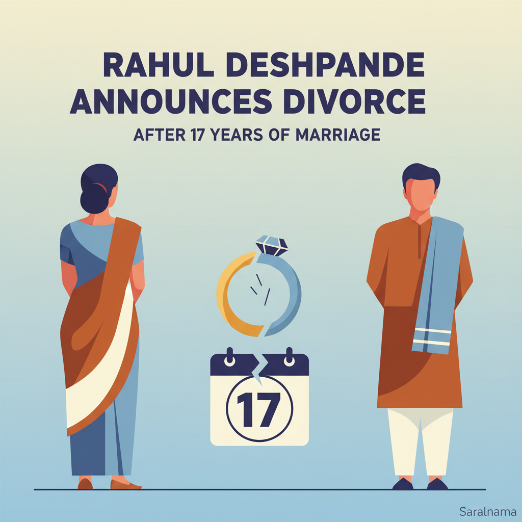 Rahul Deshpande Announces Divorce After 17 Years of Marriage