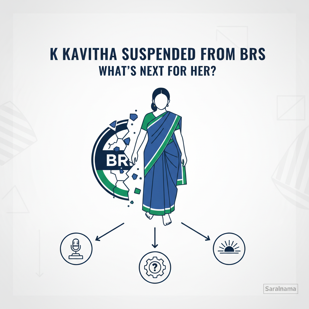K Kavitha Suspended from BRS: What's Next for Her?
