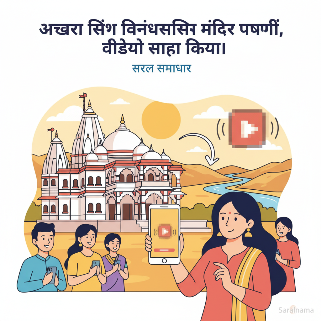 Akshara Singh Visits Vindhyavasini Temple, Shares Video
