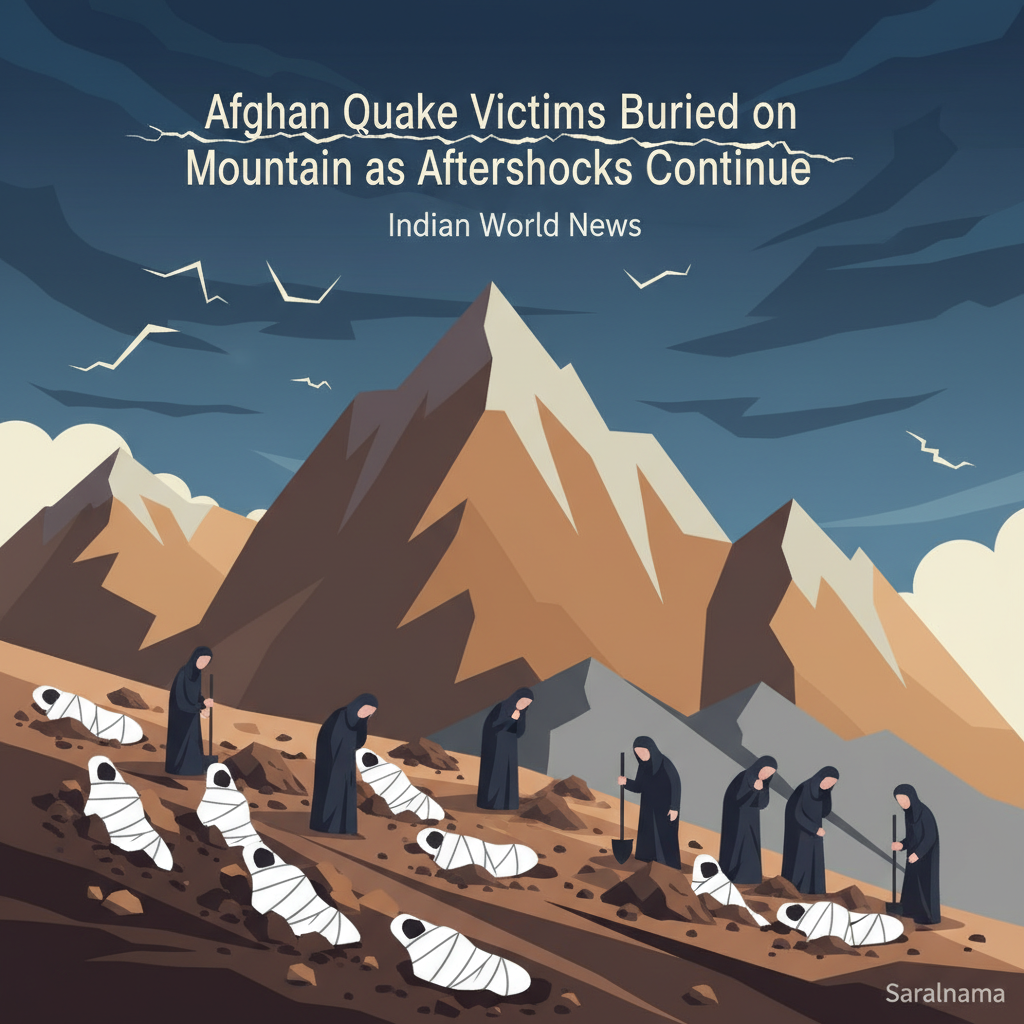 Afghan Quake Victims Buried on Mountain as Aftershocks Continue