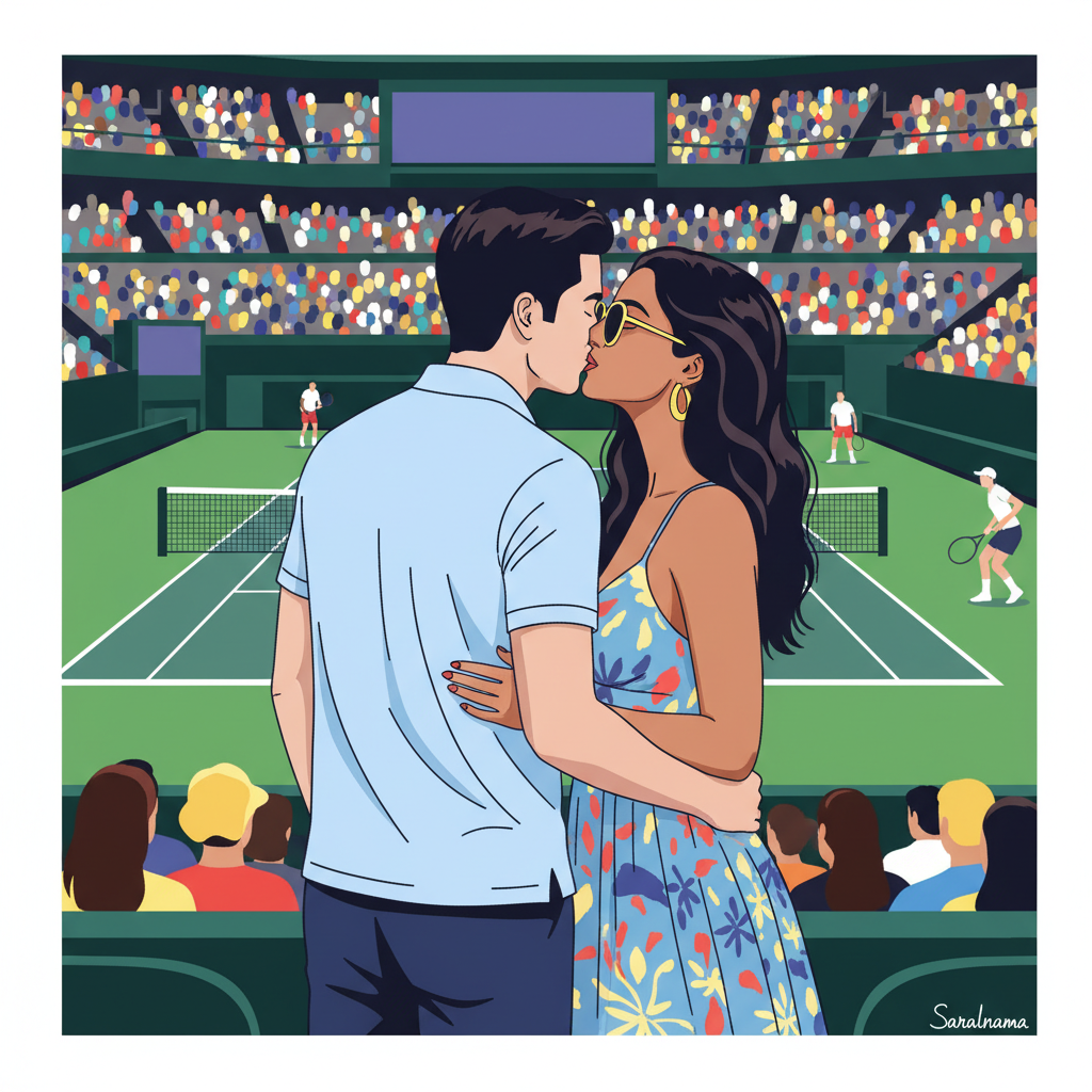 Simone Ashley Kisses Mystery Man at US Open Tennis Match