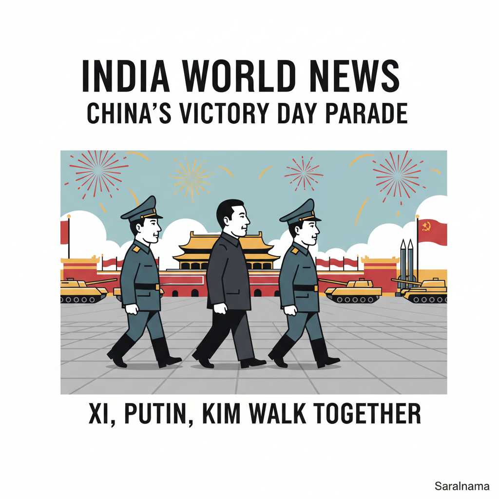 Xi, Putin, Kim Walk Together at China's Victory Day Parade