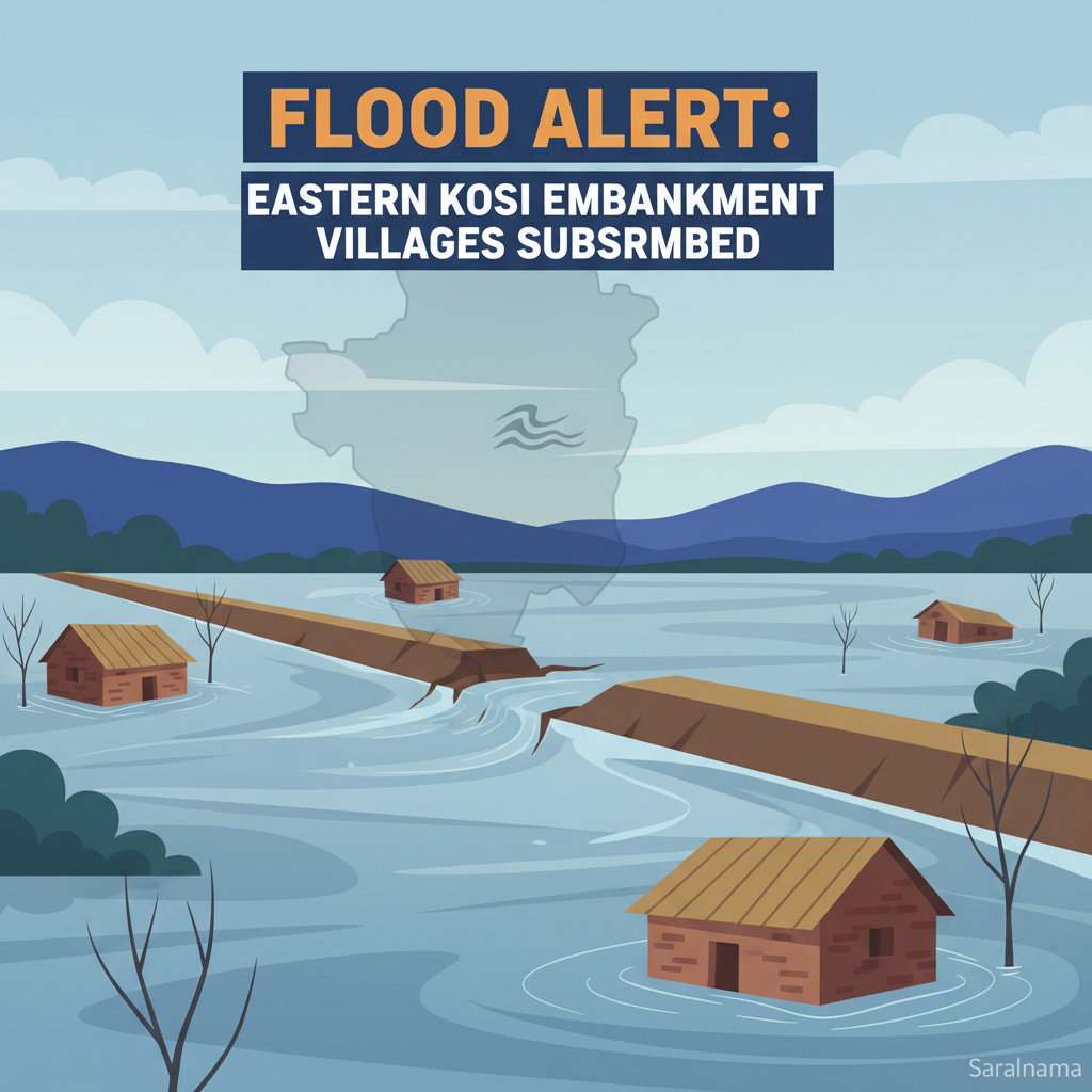 Flood Alert: Eastern Kosi Embankment Villages Submerged