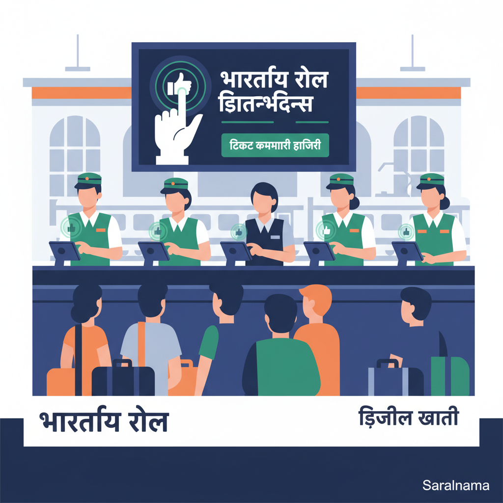 भारतीय रेल के टिकट कर्मचारी भी लगाएंगे डिजिटल अटेंडेंस