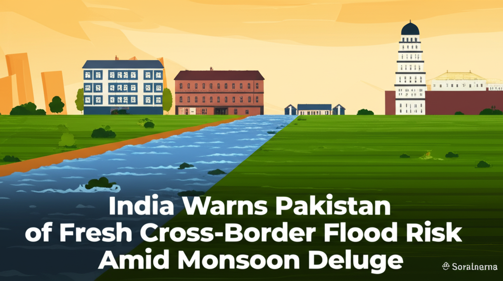 India Warns Pakistan of Fresh Cross-Border Flood Risk Amid Monsoon Deluge