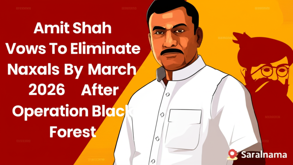 Amit Shah Vows To Eliminate Naxals By March 2026 After Operation Black Forest