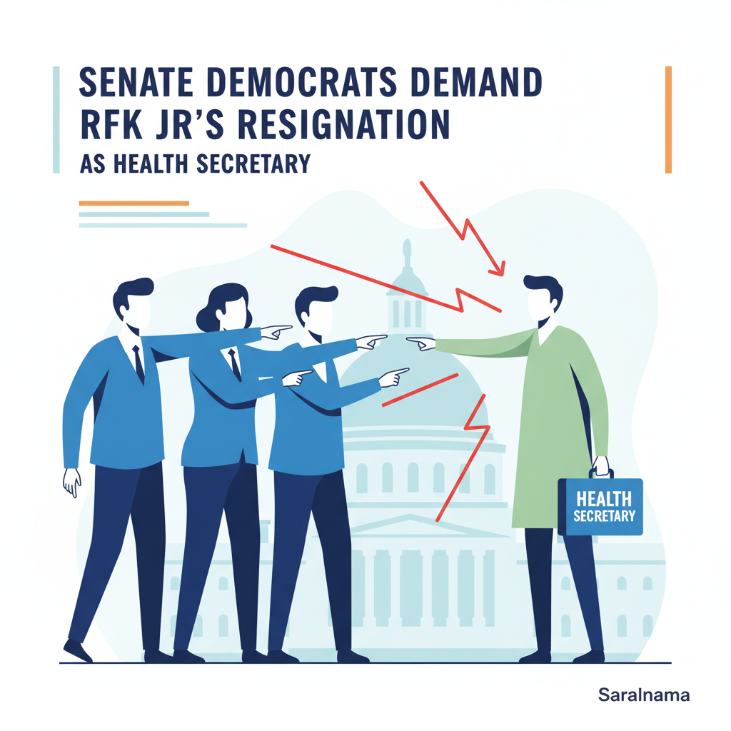 Senate Democrats Demand RFK Jr's Resignation as Health Secretary