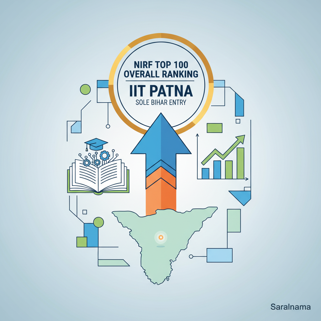 IIT Patna Sole Bihar Entry in NIRF Top 100 Overall Ranking
