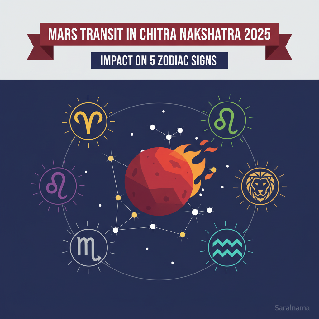 Mars Transit in Chitra Nakshatra 2025: Impact on 5 Zodiac Signs