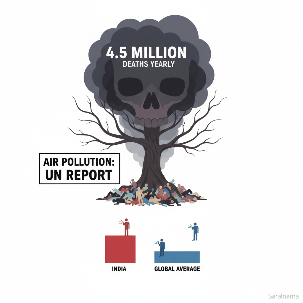 4.5 Million Deaths Yearly from Air Pollution: UN Report