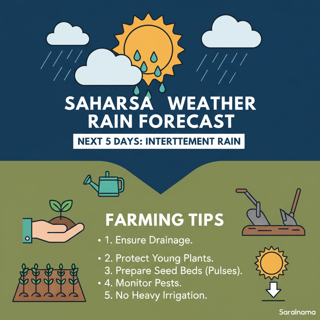 Saharsa Weather: Rain Forecast, Farming Tips for Next 5 Days