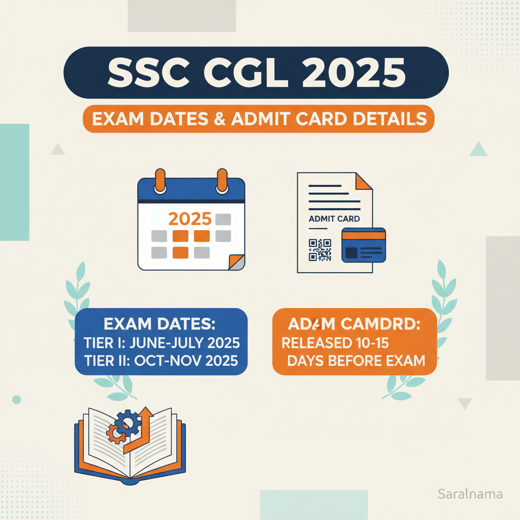 SSC CGL 2025 Exam Dates and Admit Card Details Announced