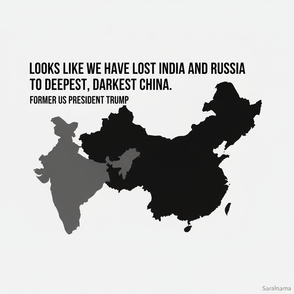 ‘Looks like we have lost India and Russia to deepest, darkest China’: Trump