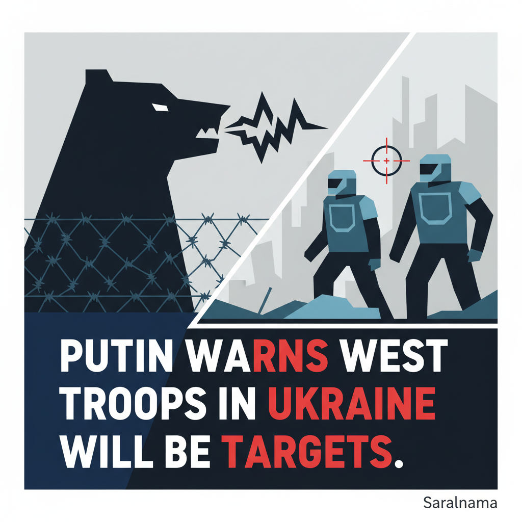 Putin Warns West: Troops in Ukraine Will Be Targets