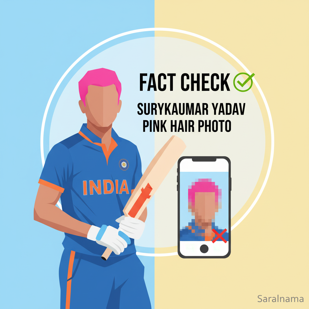 Suryakumar Yadav's Pink Hair Photo: Fact Check