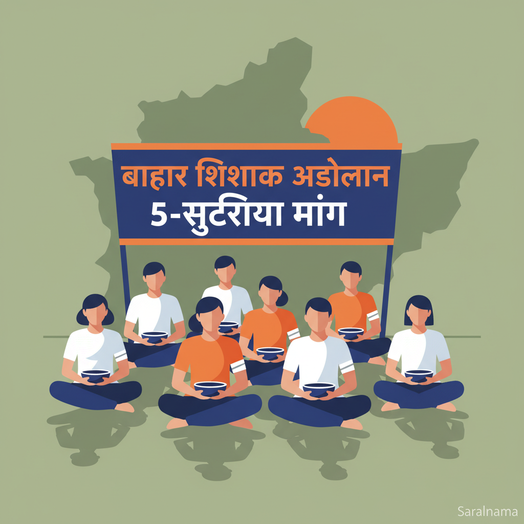 Bihar Teachers Hold Hunger Strike for 5-Point Demands