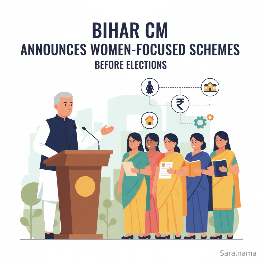 Bihar CM Announces Women-Focused Schemes Before Elections