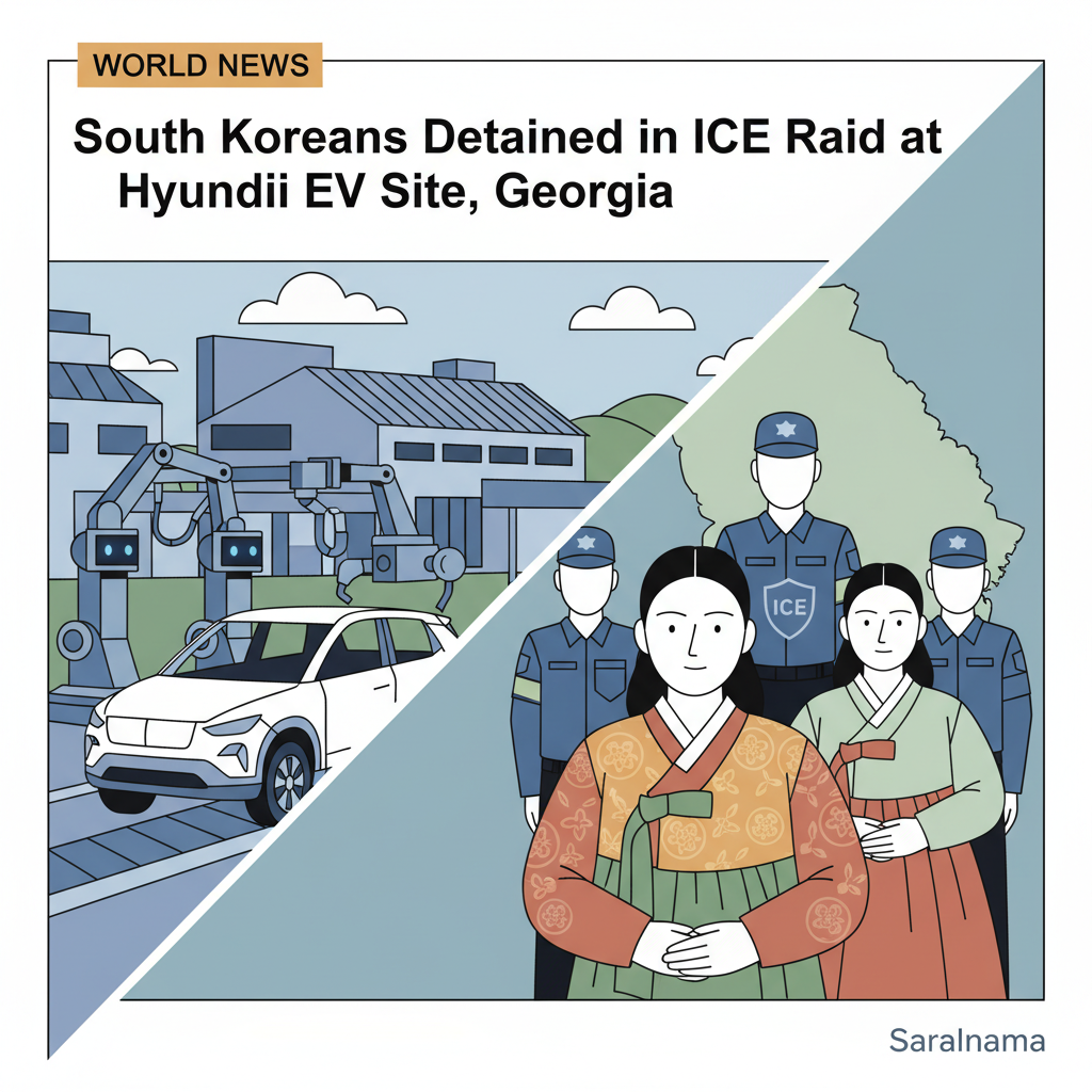 South Koreans detained in ICE raid at Hyundai electric vehicle site in Georgia