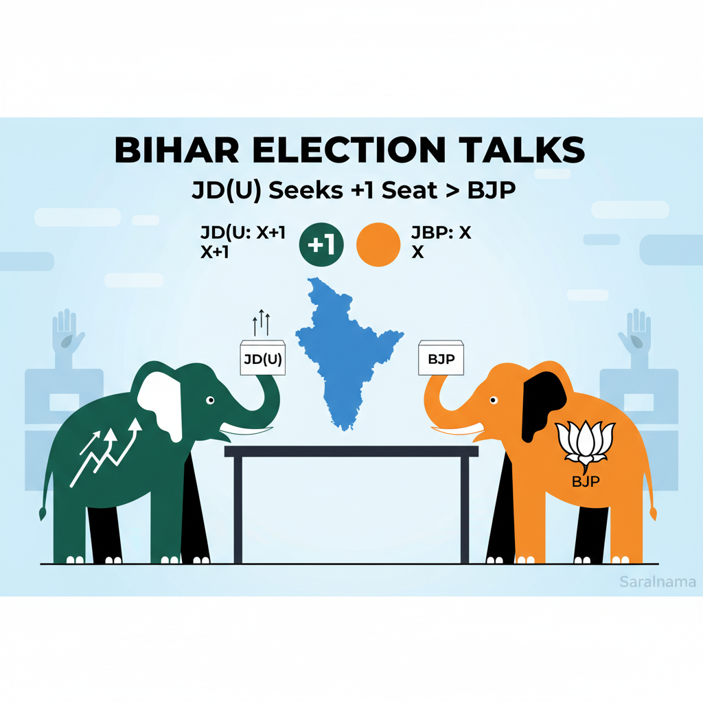 JD(U) Seeks 1 More Seat Than BJP in Bihar Election Talks