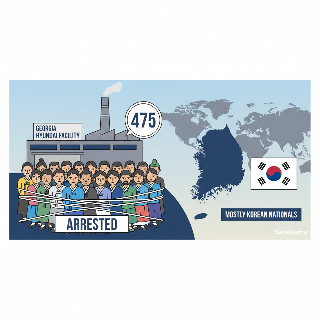 475 Arrested at Georgia Hyundai Facility, Mostly Korean Nationals
