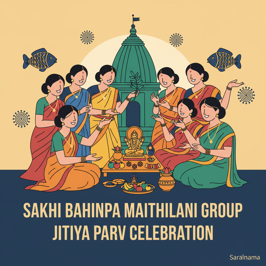 Sakhi Bahinpa Maithilani Group Celebrates Jitiya Festival