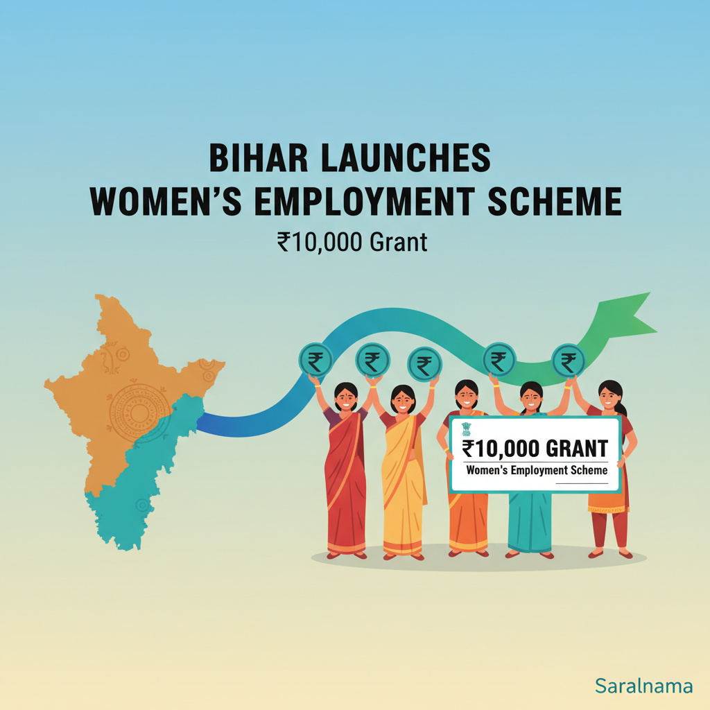 Bihar Launches Women's Employment Scheme with ₹10,000 Grant