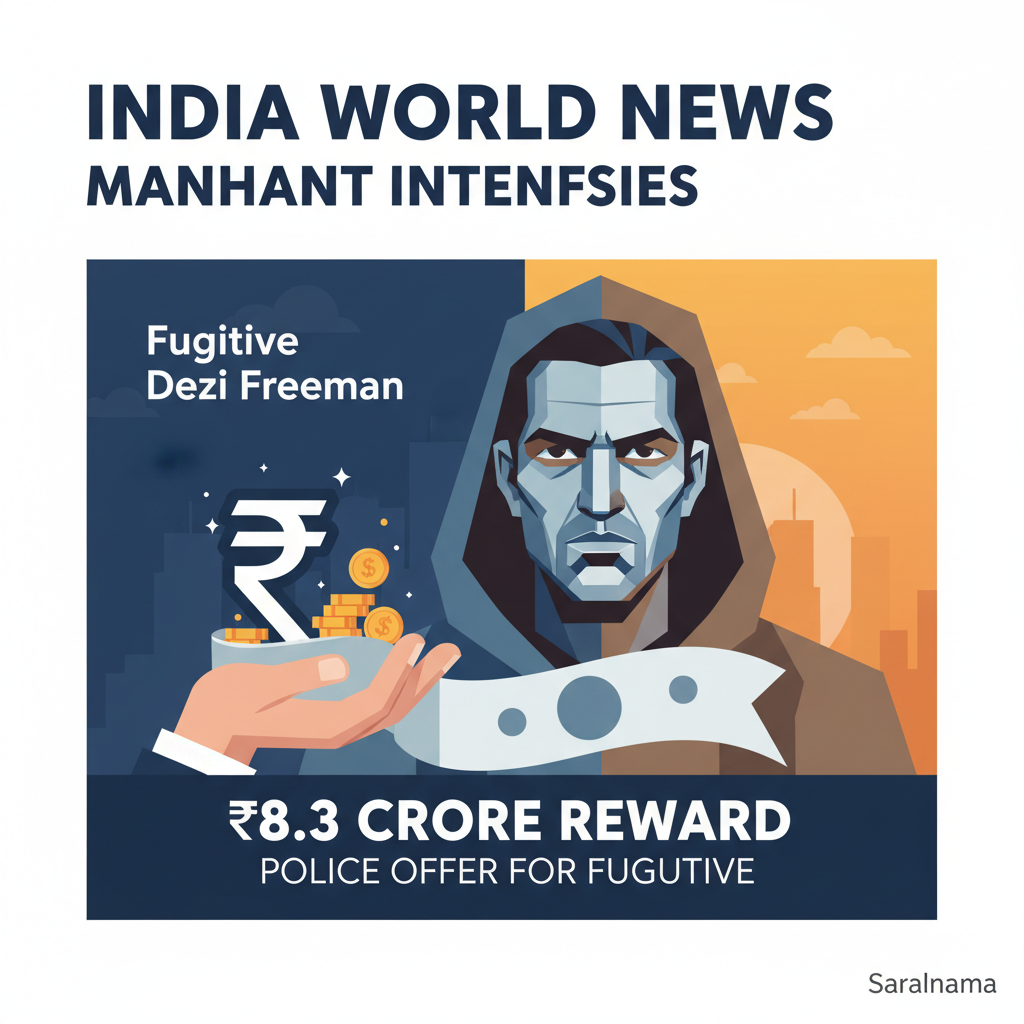 Police Offer ₹8.3 Crore Reward for Fugitive Dezi Freeman