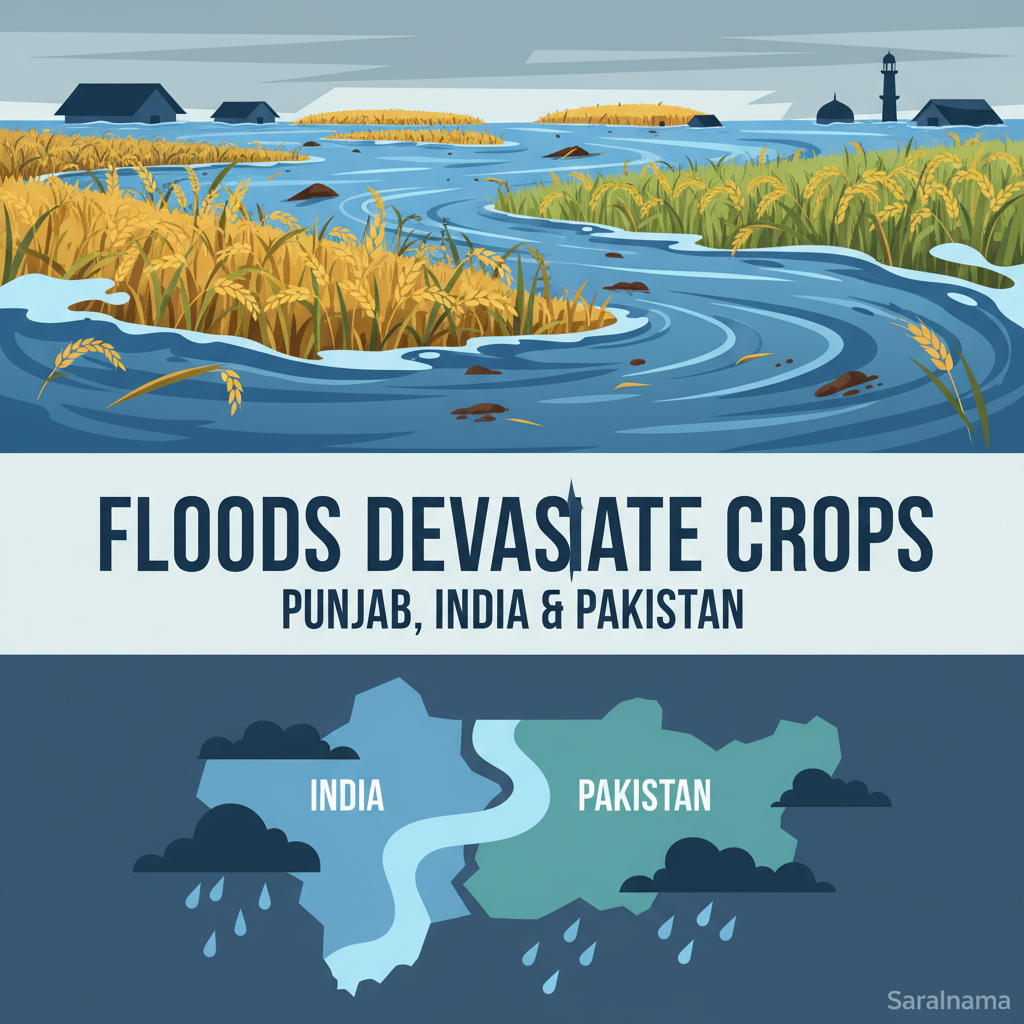 Floods Devastate Crops in Punjab, India and Pakistan
