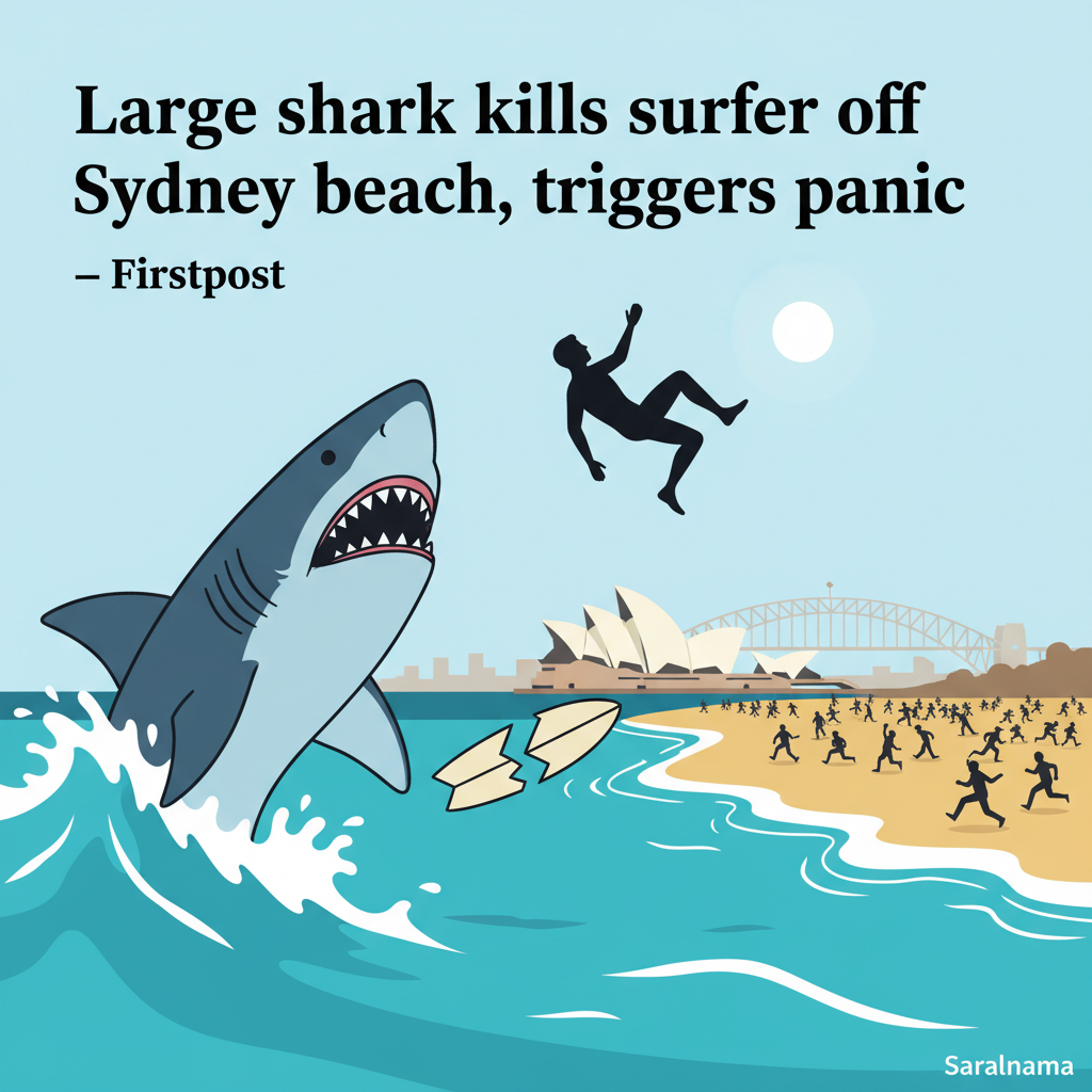 'Large shark' kills surfer off Sydney beach, triggers panic – Firstpost
