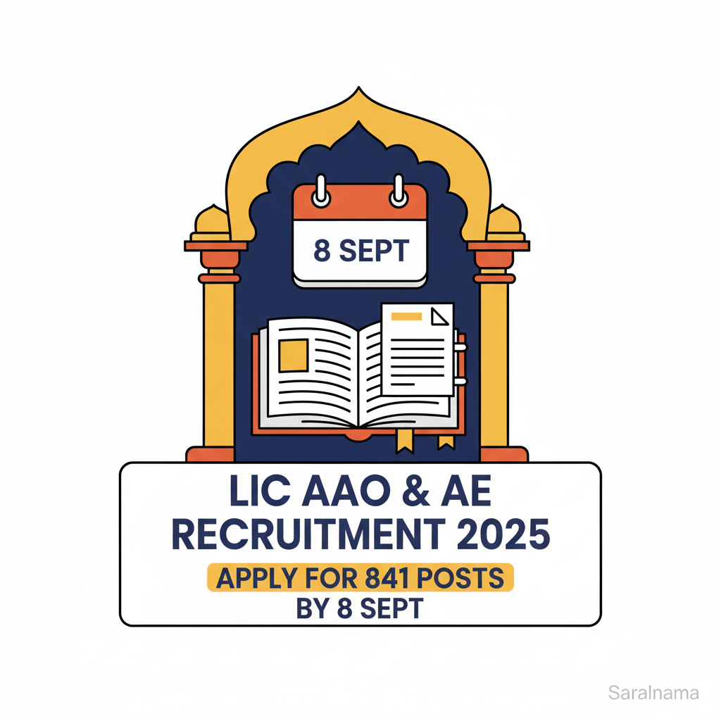 LIC AAO & AE Recruitment 2025: Apply for 841 Posts by 8 Sept