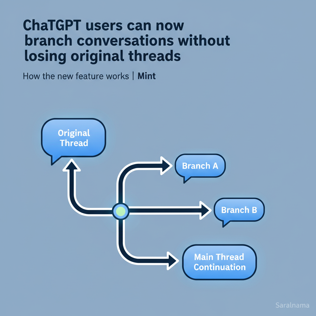 ChatGPT users can now branch conversations without losing original threads: How the new feature works | Mint