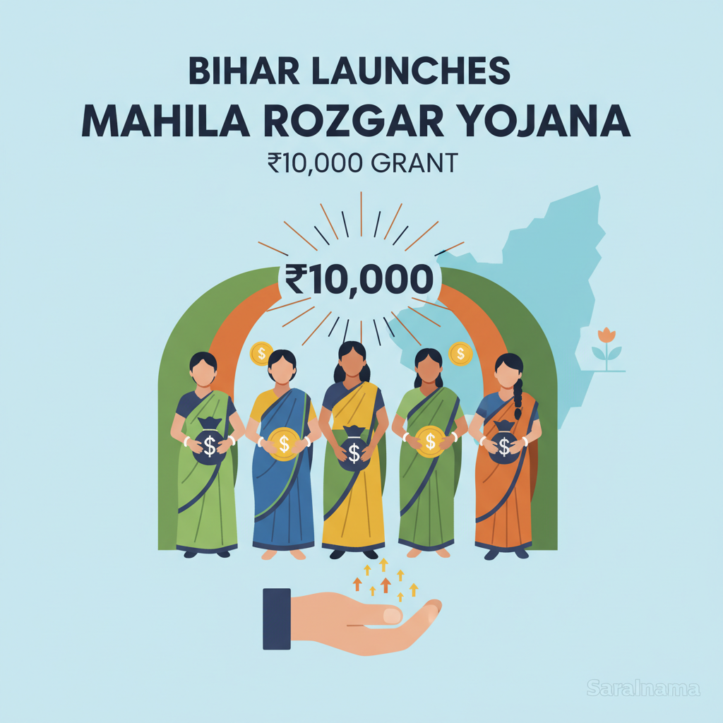 Bihar Launches Mahila Rojgar Yojana with ₹10,000 Grant